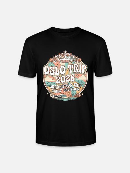 Oslo Trip 2026 Abschlussfahrt Girls - Stanley/Stella Unisex Bio-T-Shirt CRAFTER - Schwarz