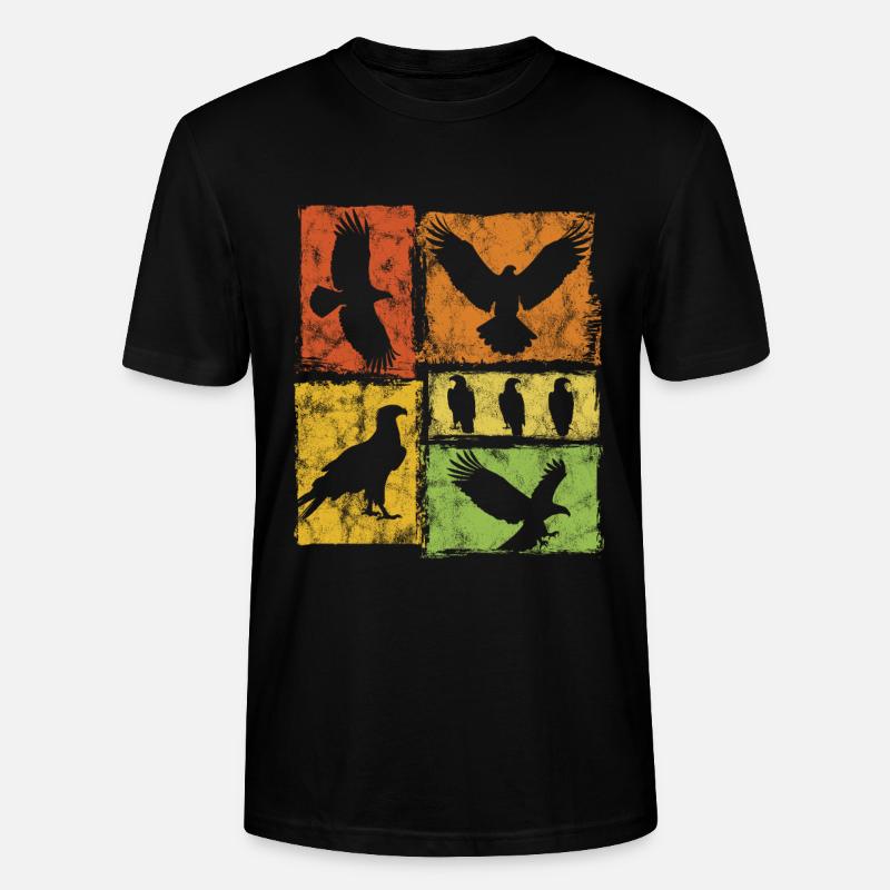 Eagle Retro Graphic - T-shirt bio CRAFTER Stanley Stella Unisexe - noir