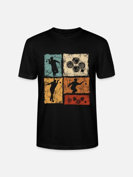 Bocce and Petanque Player Graphic - Stanley/Stella CRAFTER Unisex Organic T-Shirt - black