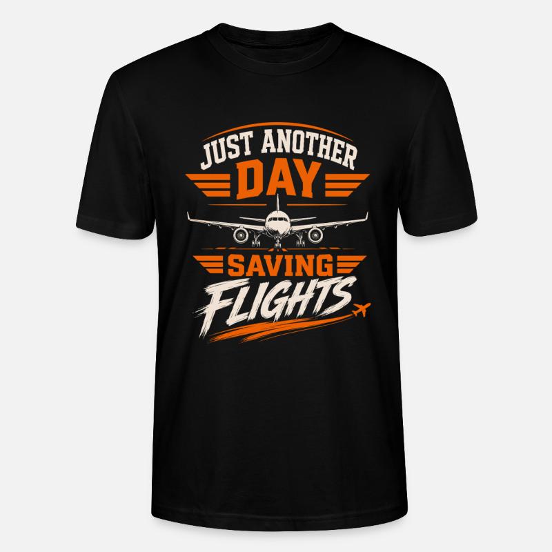 Luftfahrt Technik Wartung Flugzeug Profi - Stanley/Stella Unisex Bio-T-Shirt CRAFTER - Schwarz