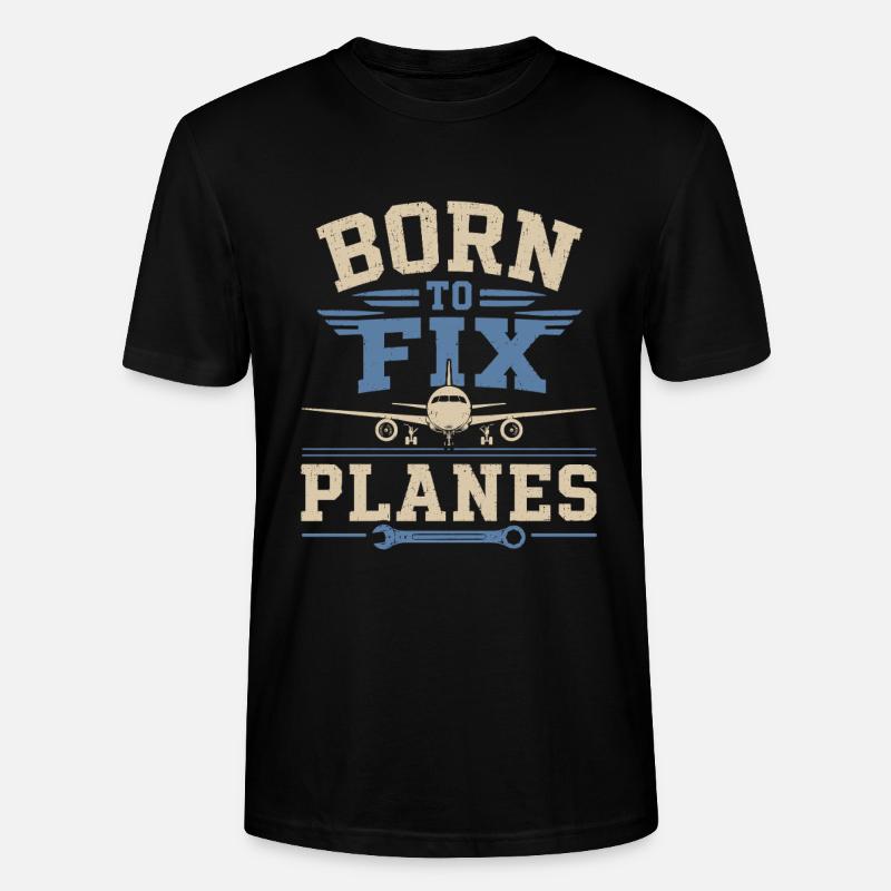 Luftfahrt Ingenieur Flugzeugtechnik Wartung - Stanley/Stella Unisex Bio-T-Shirt CRAFTER - Schwarz