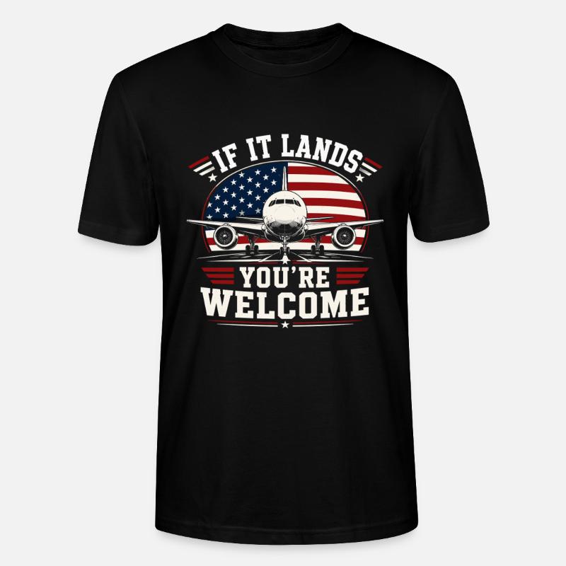 Luftfahrt Techniker Flugzeug Wartung - Stanley/Stella Unisex Bio-T-Shirt CRAFTER - Schwarz
