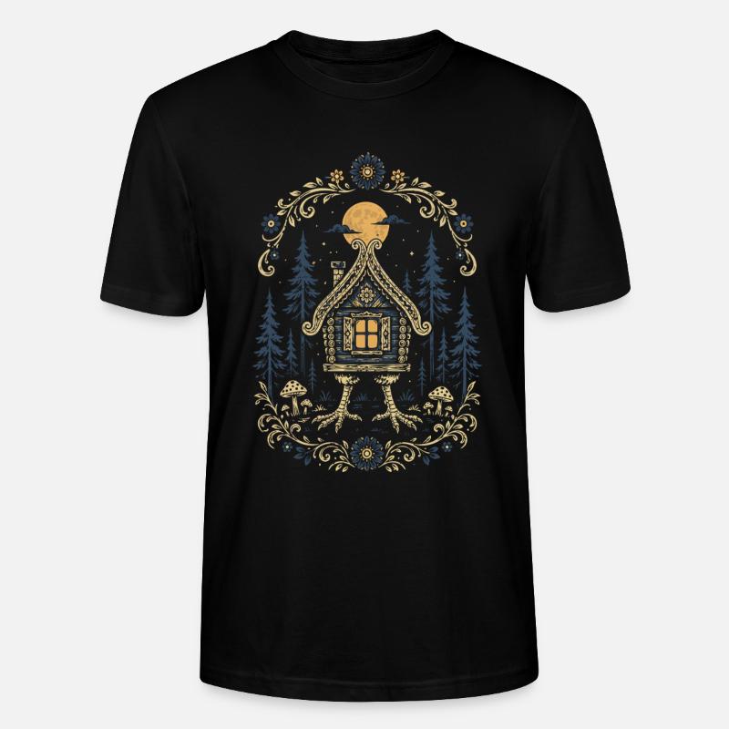 Baba Yaga Hut - T-shirt bio CRAFTER Stanley Stella Unisexe - noir