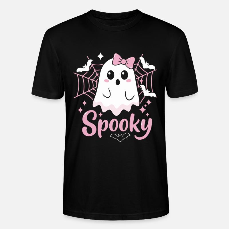 Spooky Ghost Halloween - Stanley/Stella Unisex Bio-T-Shirt CRAFTER - Schwarz