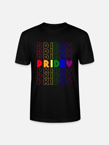 LGBT Gay Pride Rainbow - Stanley/Stella CRAFTER Unisex Organic T-Shirt - black