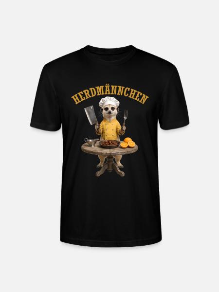 Ein lustiges Herdmännchen Koch Erdmännchen - Stanley/Stella Unisex Bio-T-Shirt CRAFTER - Schwarz