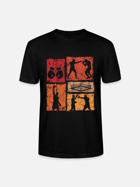 Boxen Grafik Für Boxer Und Trainer - Stanley/Stella Unisex Bio-T-Shirt CRAFTER - Schwarz