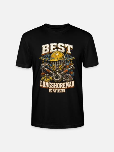 Hafenarbeiter Best Longshoreman Ever - Stanley/Stella Unisex Bio-T-Shirt CRAFTER - Schwarz