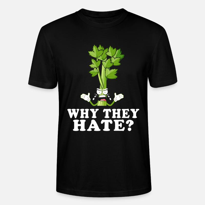 Celery Rage Why They Hate? - Stanley/Stella CRAFTER Unisex Organic T-Shirt - black