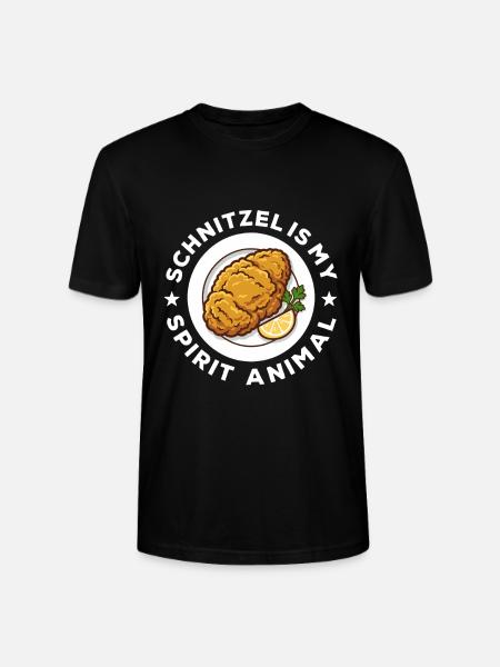 Le schnitzel est mon Animal Esprit - T-shirt bio CRAFTER Stanley Stella Unisexe - noir