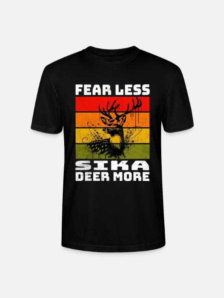 Sika Deer Sikahirsch - Stanley/Stella CRAFTER Unisex Organic T-Shirt - black