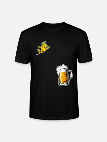 Radler Bier Lustige Zitrone Feierlaune - Stanley/Stella Unisex Bio-T-Shirt CRAFTER - Schwarz