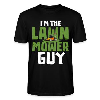 Ich Bin Der Rasenmäher-typ Gärtner - Stanley/Stella Unisex Bio-T-Shirt CRAFTER - Schwarz - Vorne - Alina (178cm) & Michal (187cm)