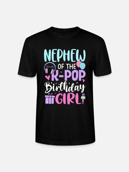 Neveu de la fille d’anniversaire K-Pop - T-shirt bio CRAFTER Stanley Stella Unisexe - noir