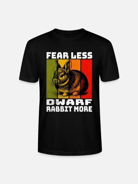 Dwarf Rabbit Zwergkaninchen - Stanley/Stella CRAFTER Unisex Organic T-Shirt - black