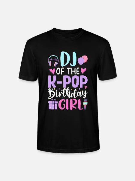 DJ de la fille d’anniversaire K-Pop - T-shirt bio CRAFTER Stanley Stella Unisexe - noir