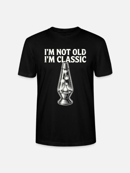 Not Old, I'm Classic Lava Lamp - Stanley/Stella CRAFTER Unisex Organic T-Shirt - black