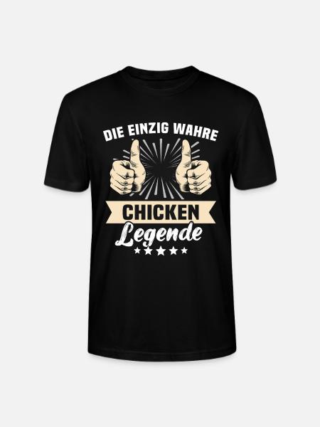 Chicken Sprüche - Stanley/Stella Unisex Bio-T-Shirt CRAFTER - Schwarz