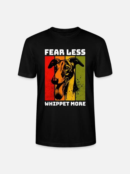Lévrier Whippet - T-shirt bio CRAFTER Stanley Stella Unisexe - noir