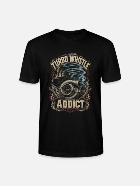 Rolling Coal Turbo Whistle - Stanley/Stella CRAFTER Unisex Organic T-Shirt - black