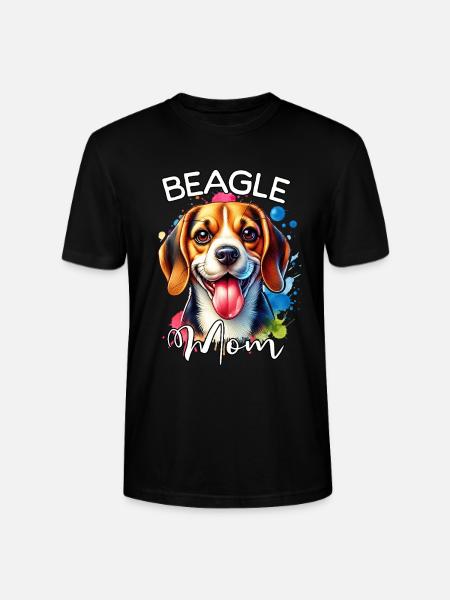 Beagle Mom - Stanley/Stella CRAFTER Unisex Organic T-Shirt - black