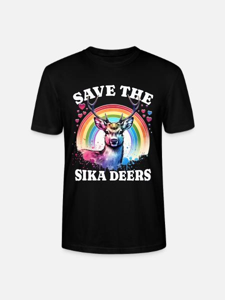 Sikahirsch Save Sika Deer - Stanley/Stella Unisex Bio-T-Shirt CRAFTER - Schwarz