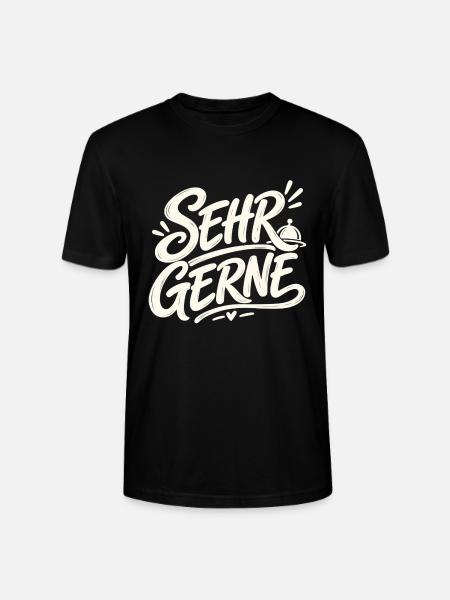 Sehr gerne - Stanley/Stella Unisex Bio-T-Shirt CRAFTER - Schwarz