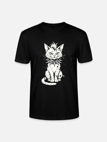 PunkRock, Katze, Punk Rocker Musik - Stanley/Stella Unisex Bio-T-Shirt CRAFTER - Schwarz