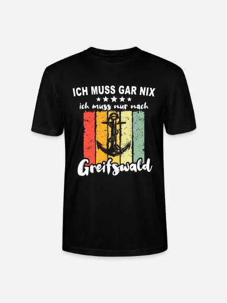 Greifswald Sprüche - Stanley/Stella Unisex Bio-T-Shirt CRAFTER - Schwarz