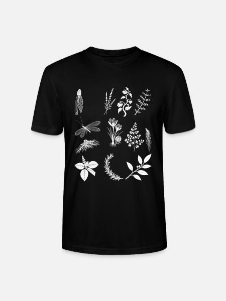 Kräuter & Baumwurzeln & Rosmarin - Dark Botanical - Stanley/Stella Unisex Bio-T-Shirt CRAFTER - Schwarz