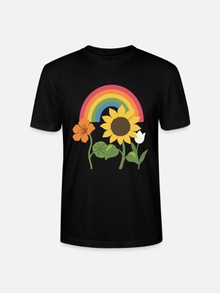 Tulpe · Geschenkidee · Blumenstrauß · Blumen - Stanley/Stella Unisex Bio-T-Shirt CRAFTER - Schwarz