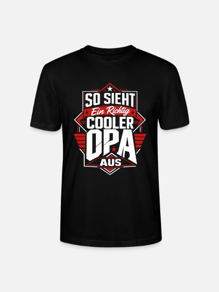 So sieht ein cooler Opa aus - Stanley/Stella Unisex Bio-T-Shirt CRAFTER - Schwarz