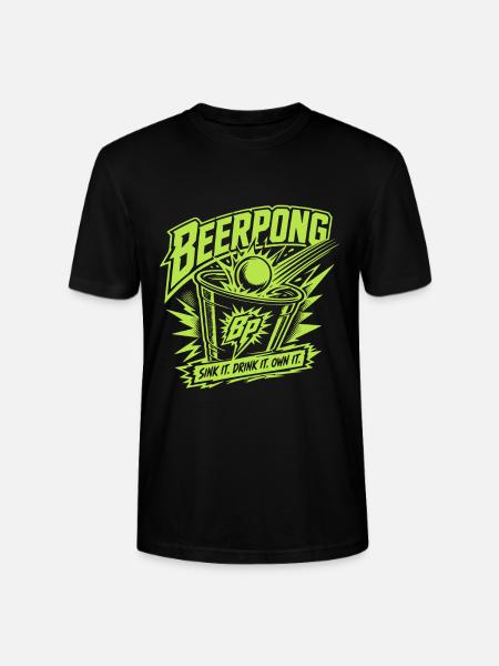 Beer Pong - Stanley/Stella Unisex Bio-T-Shirt CRAFTER - Schwarz