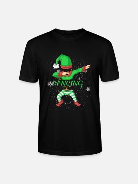 Die Dancing Elf Weihnachts-Matching-Familiengruppe - Stanley/Stella Unisex Bio-T-Shirt CRAFTER - Schwarz