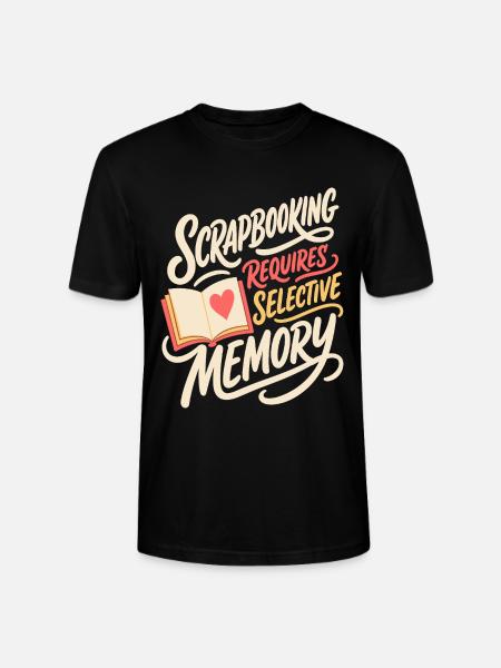 Scrapbooking Requires Selective Memory - Stanley/Stella Unisex Bio-T-Shirt CRAFTER - Schwarz