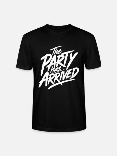 The Party Has Arrived - Stanley/Stella Unisex Bio-T-Shirt CRAFTER - Schwarz