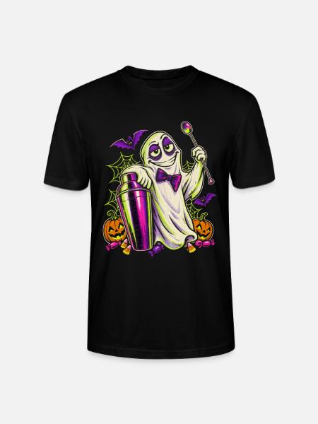 Halloween Geist Barkeeper für Nachtschicht Barteam - Stanley/Stella Unisex Bio-T-Shirt CRAFTER - Schwarz