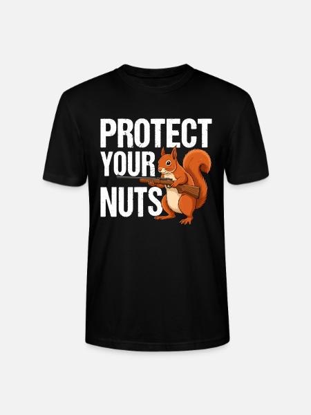 Protect Your Nuts - Stanley/Stella Unisex Bio-T-Shirt CRAFTER - Schwarz