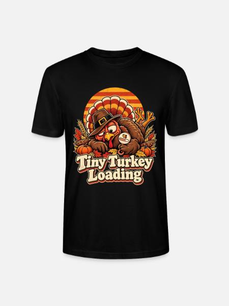 Tiny Turkey Loading Herbstwitz - Stanley/Stella Unisex Bio-T-Shirt CRAFTER - Schwarz