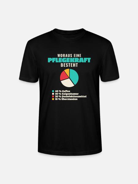 Pflegekraft Bestandteile - Stanley/Stella Unisex Bio-T-Shirt CRAFTER - Schwarz