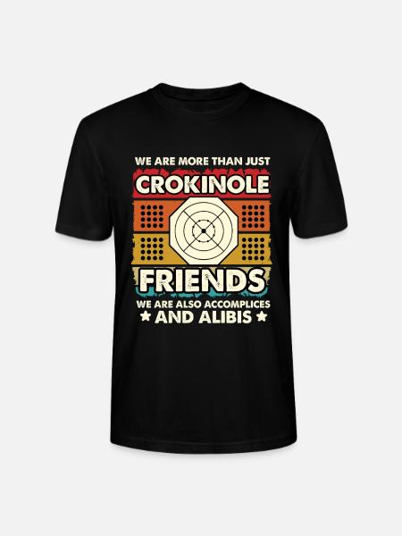 Crokinole Freunde – Komplizen und Alibis - Stanley/Stella Unisex Bio-T-Shirt CRAFTER - Schwarz