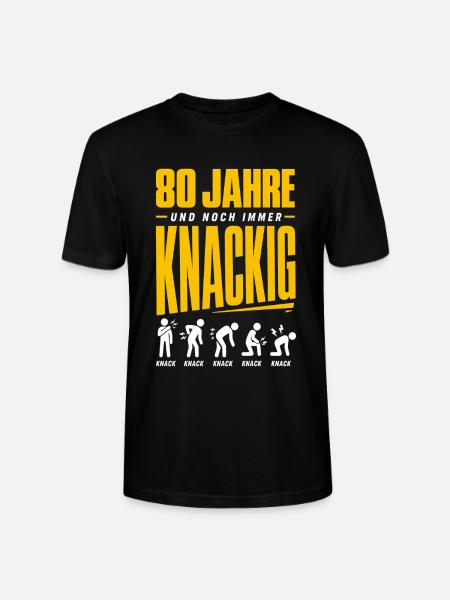 80 Jahre und noch immer knackig - Stanley/Stella Unisex Bio-T-Shirt CRAFTER - Schwarz