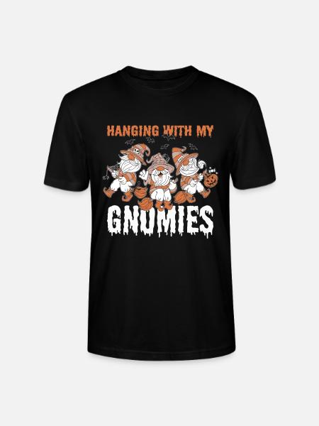 Hanging With My Gnomies - Stanley/Stella Unisex Bio-T-Shirt CRAFTER - Schwarz