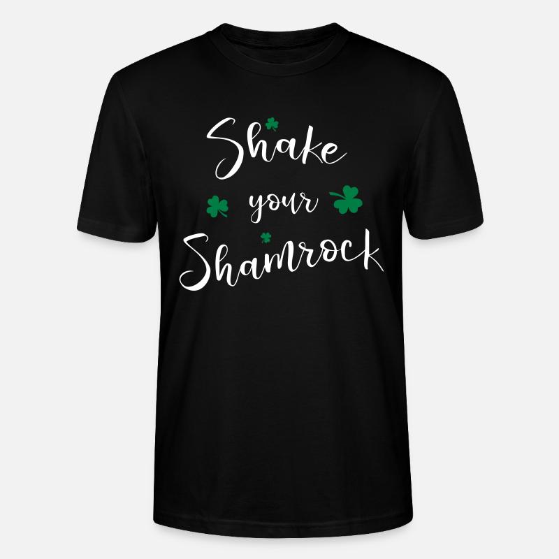Saint-Patrick. Shamrock. Irlandais. cadeau - T-shirt bio CRAFTER Stanley Stella Unisexe - noir