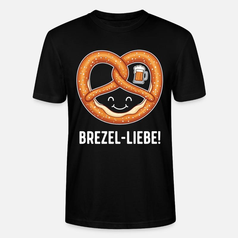 Brezel-Liebe ! - Stanley/Stella Unisex Bio-T-Shirt CRAFTER - Schwarz