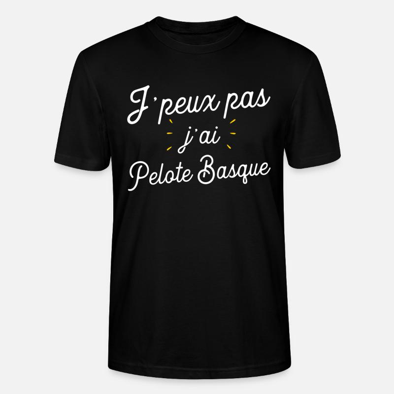 J'ai pelote basque cadeau - T-shirt bio CRAFTER Stanley Stella Unisexe - noir