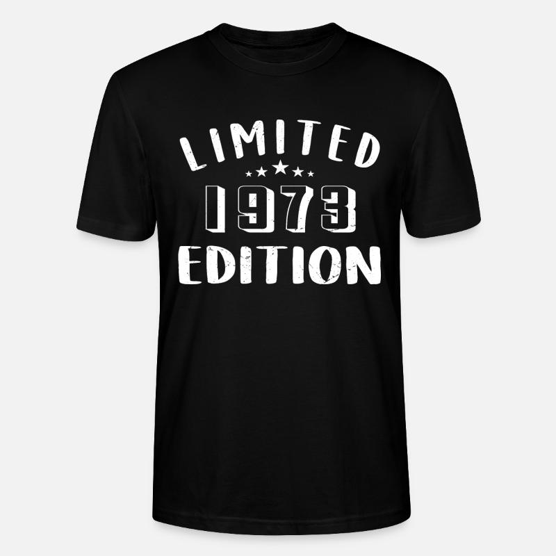 Anniversaire 1973 Edition Limitée 1973 - T-shirt bio CRAFTER Stanley Stella Unisexe - noir