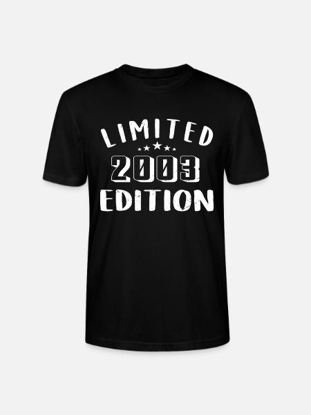 Birthday 2003 Limited Edition 2003 - Stanley/Stella CRAFTER Unisex Organic T-Shirt - black