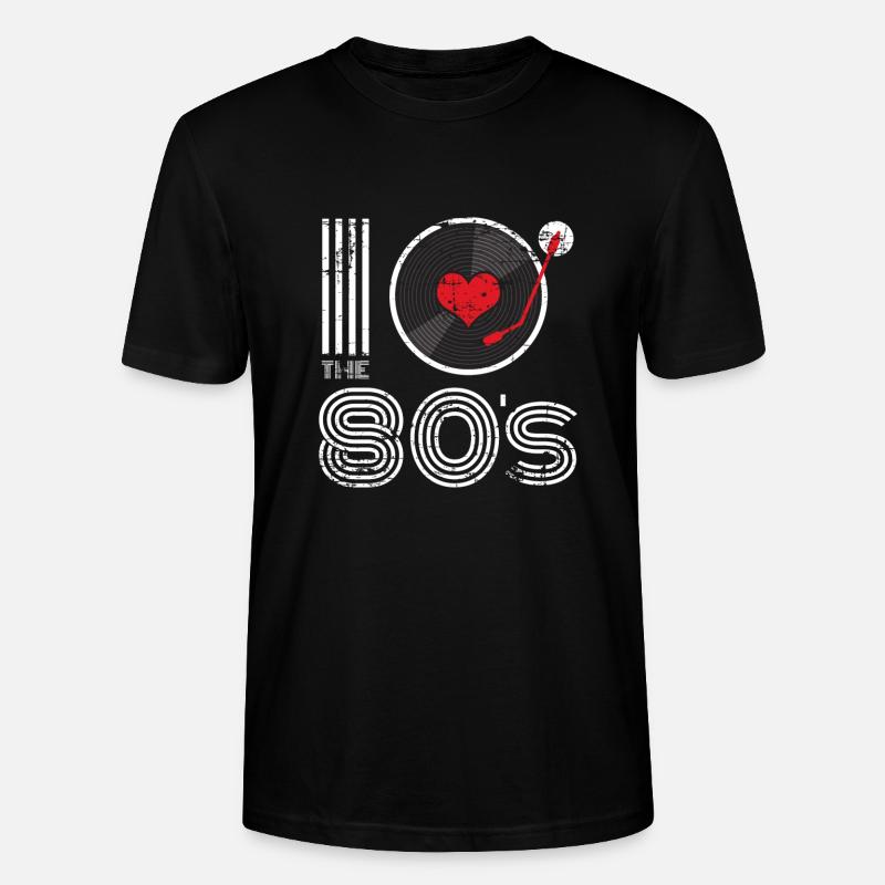 Vinyl Oldschool Geschenk - Stanley/Stella Unisex Bio-T-Shirt CRAFTER - Schwarz