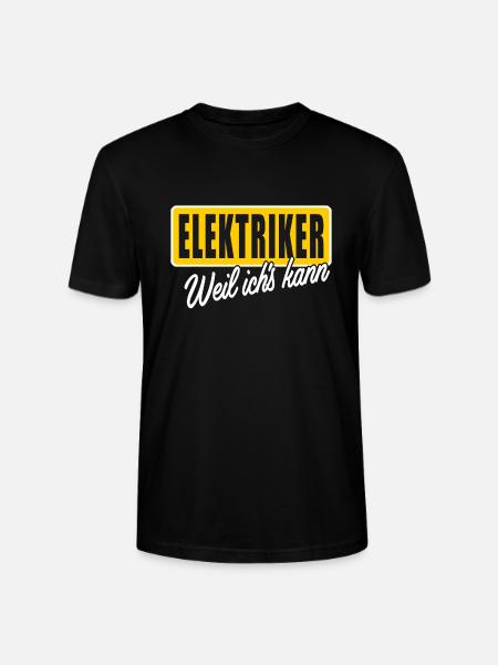 Elektriker weil ichs kann - Stanley/Stella Unisex Bio-T-Shirt CRAFTER - Schwarz